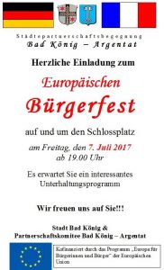 Europäisches Bürgerfest @ Schlossplatz